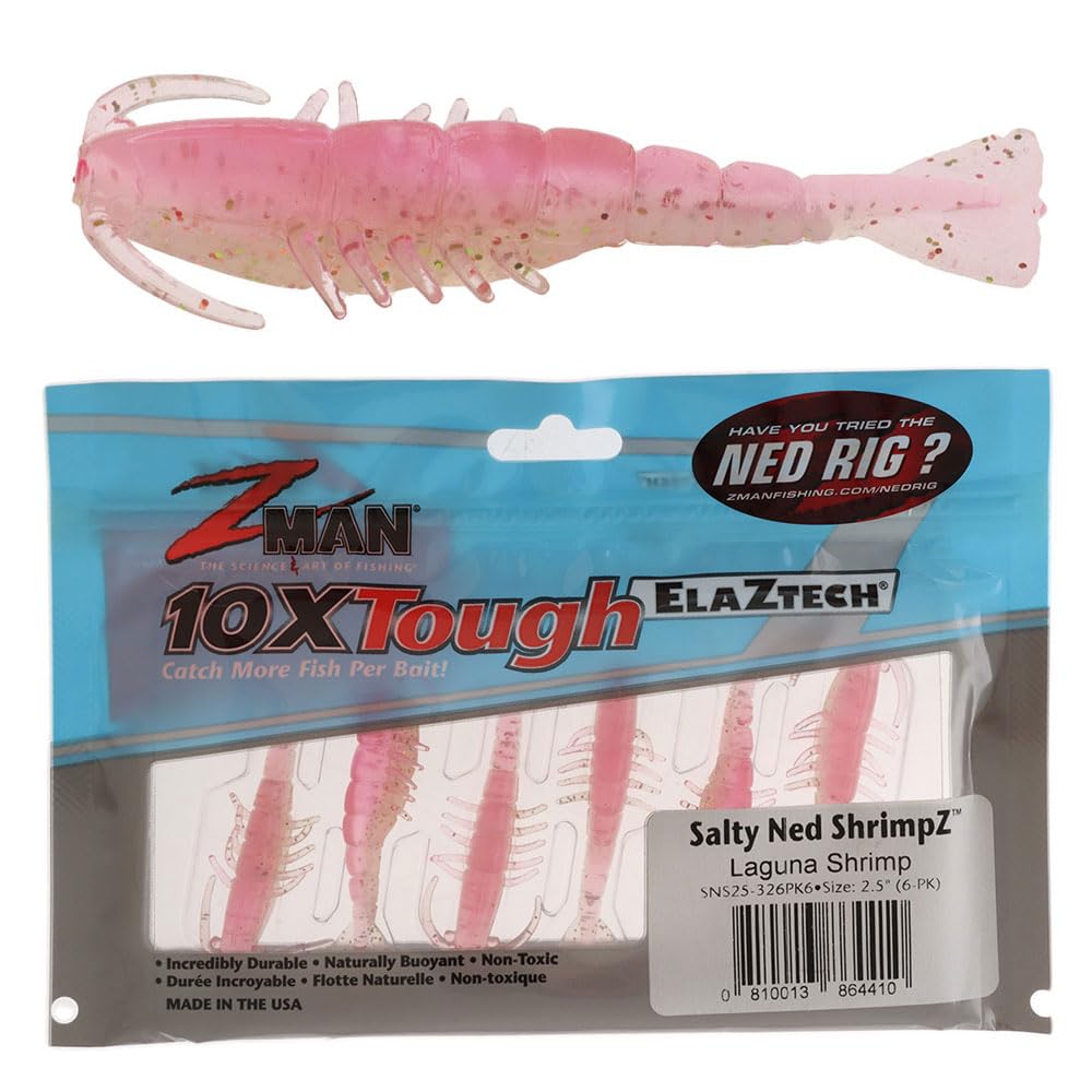 Amazon.com: Z-Man SNS25-326PK6 Salty Ned Shrimpz 2.5